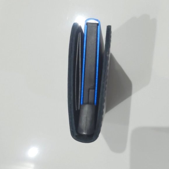 NEW Genuine Leather RFID Card Box Slim Wallet - Picture 6 of 12